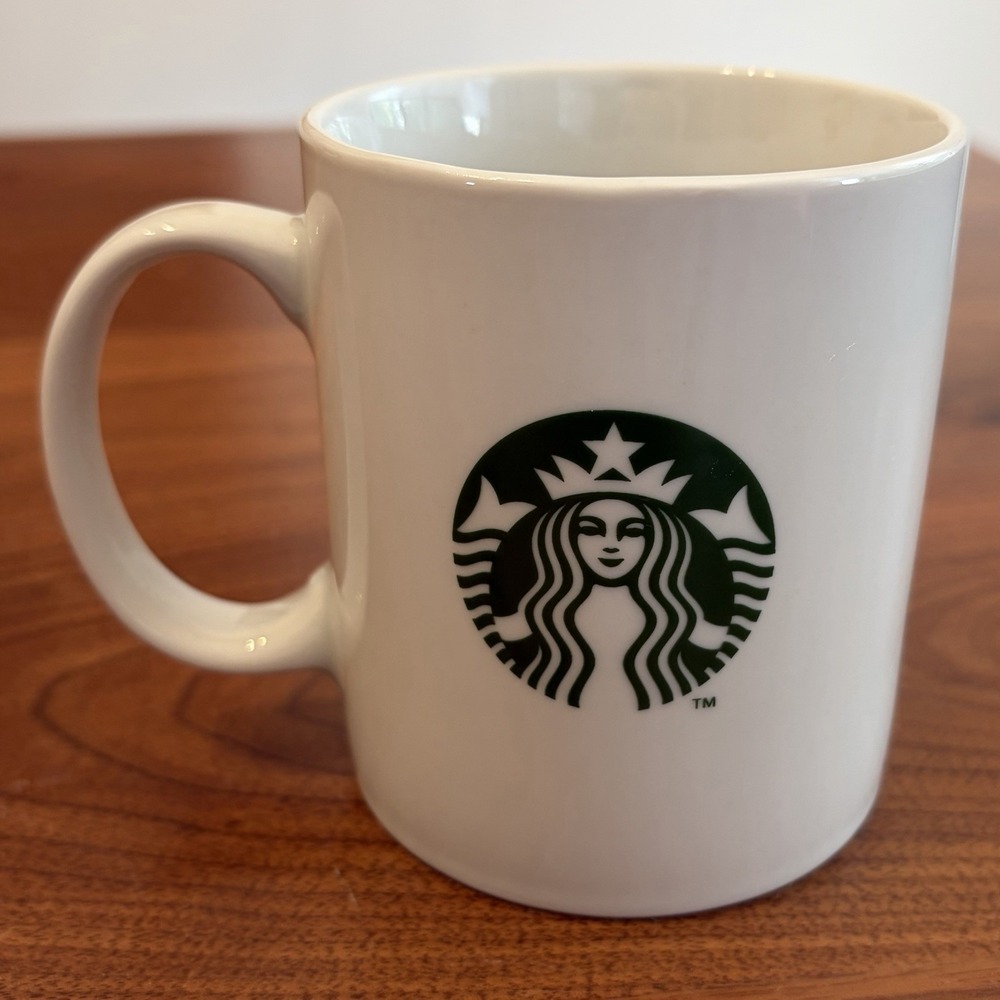 Starbucks Coffee Mug Cup Classic White Green Logo Cup 12 fl oz / 354 ml